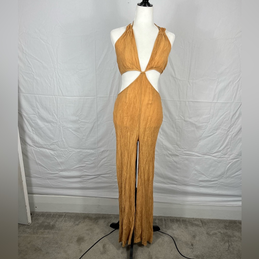 Halter Neck‎ Cut Out Jumpsuit Sz S